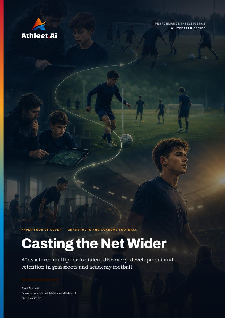 Cover of Casting the Net Wider, an Athleet.AI whitepaper