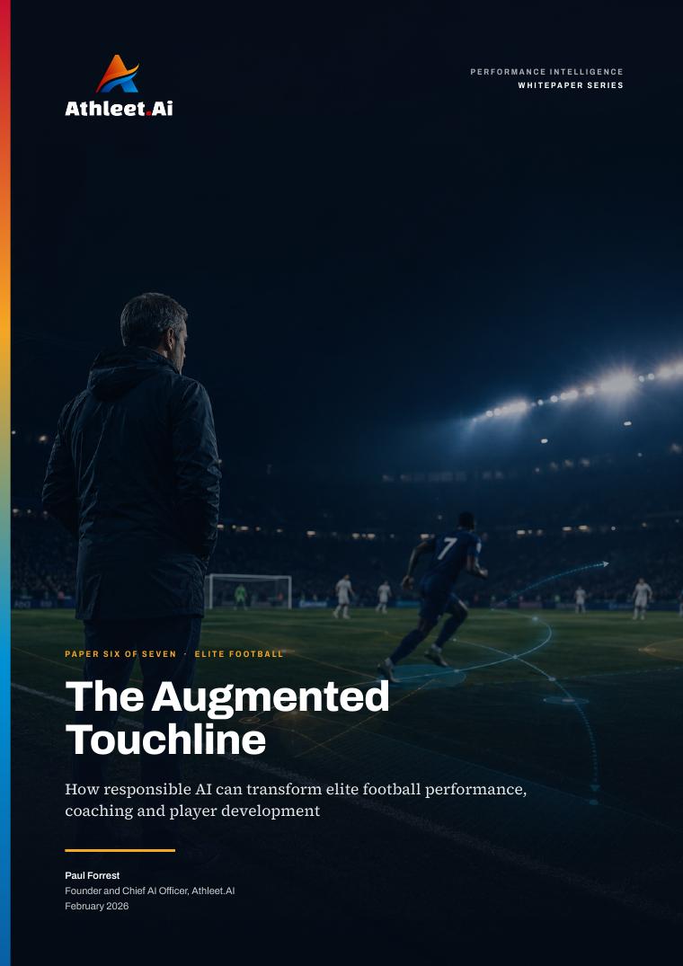 Cover of The Augmented Touchline, an Athleet.AI whitepaper