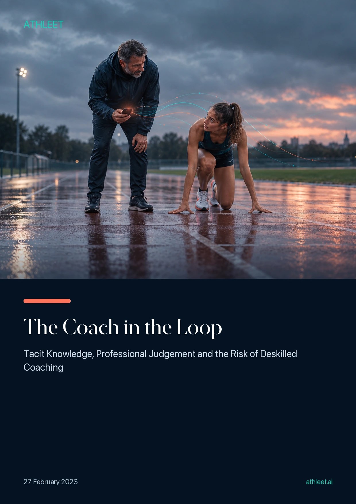 Cover of The Coach in the Loop, an Athleet.AI whitepaper